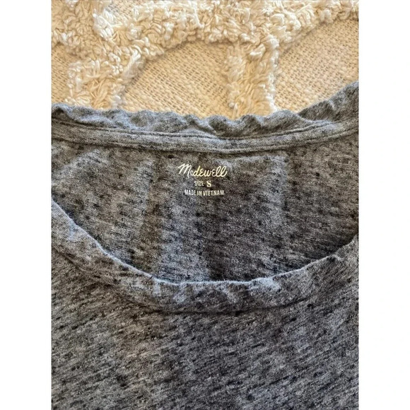 Madewell Cotton Gray Pocket Tank Top Women’s Size Small Style : K 7910 - Picture 3 of 5